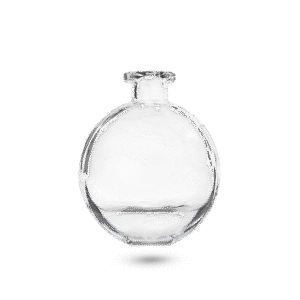 Mini Garrafa de Vidro Oval Alta<BR> 10,7 x 3,3 x 12,5