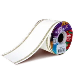 Fita Flex Coroa <br> Branca com Impressão<br>80mm x 50m